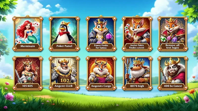 Ilustrasi reel slot dengan tema permainan digital